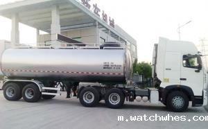 陕西25吨两轴半挂鲜奶运输奶罐车今日发货