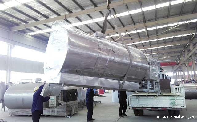 陕西老客户订购的6吨鲜奶制冷罐安排发货