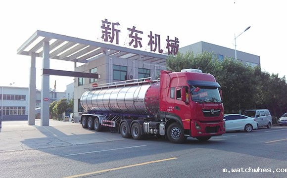 河北30吨<a href=/ target=_blank class=infotextkey>奶罐车</a>今日交付客户