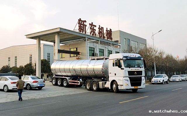 我公司34吨半挂运奶车发往河北某乳业公司