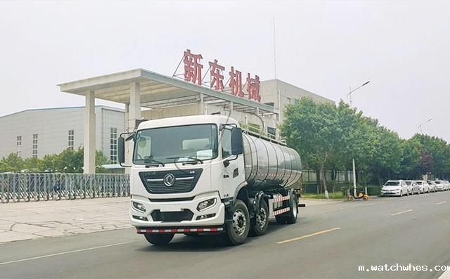 河北16吨车罐一体奶罐车发往石家庄