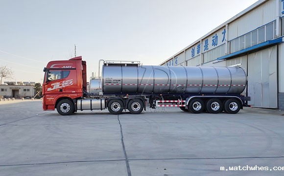 半挂罐式冷藏车