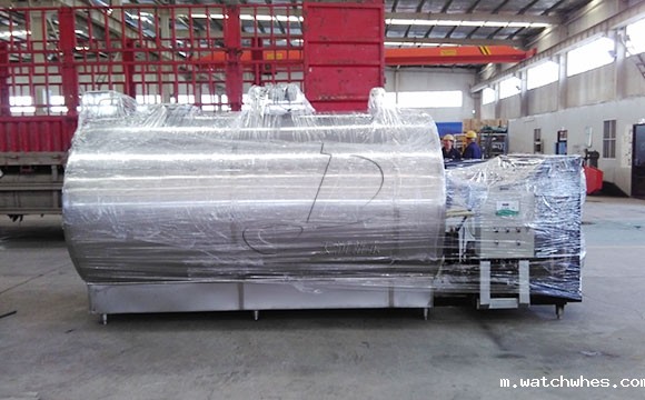 河南漯河客户订购的8吨牛奶保鲜<a href=/ target=_blank class=infotextkey>制冷罐</a>发货