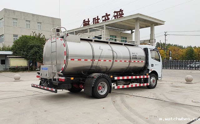 我公司东风多利卡7吨鲜奶冷罐车准备发往成都