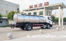 山东客户订购的10吨鲜奶保鲜罐车下午发货