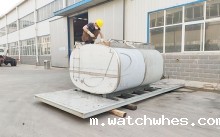 洛阳客户订购的5吨不锈钢保温运输储水罐准备发货