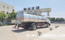 辽宁10m³车罐一体鲜奶运输车下午发往大连