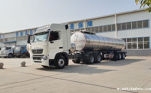 34吨不锈钢牛奶罐车