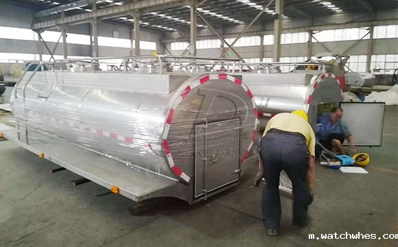 5吨不锈钢鲜奶运输罐