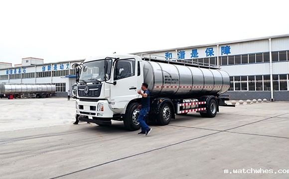 东风16吨连体奶罐车